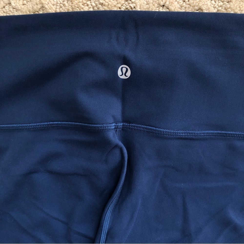 Lululemon Wunder Train High-Rise Crop 23" Size 12 Mineral Blue - Picture 11 of 12